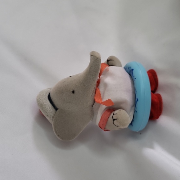 Babar Flocked Elephant Sailor with swim tube vintage 60s? Rare - Picture 5 of 9